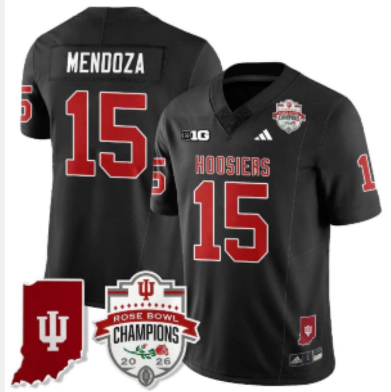 Men 2026 Ohio State Buckeyes #15 Mendoza Black Nike Limited NCAA Jersey 072